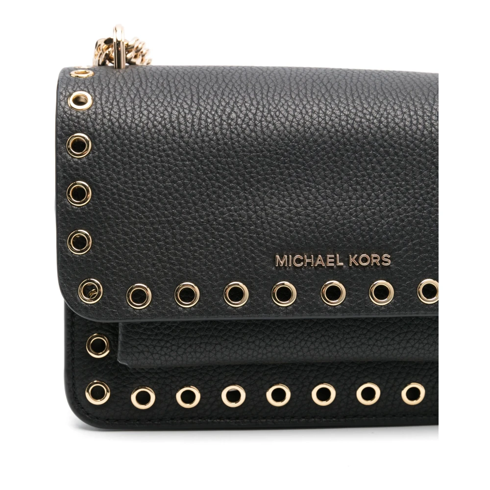 Michael Kors Zwarte Claire Elegante Schoudertas Black Dames