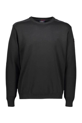 Crewneck-tröja med märken