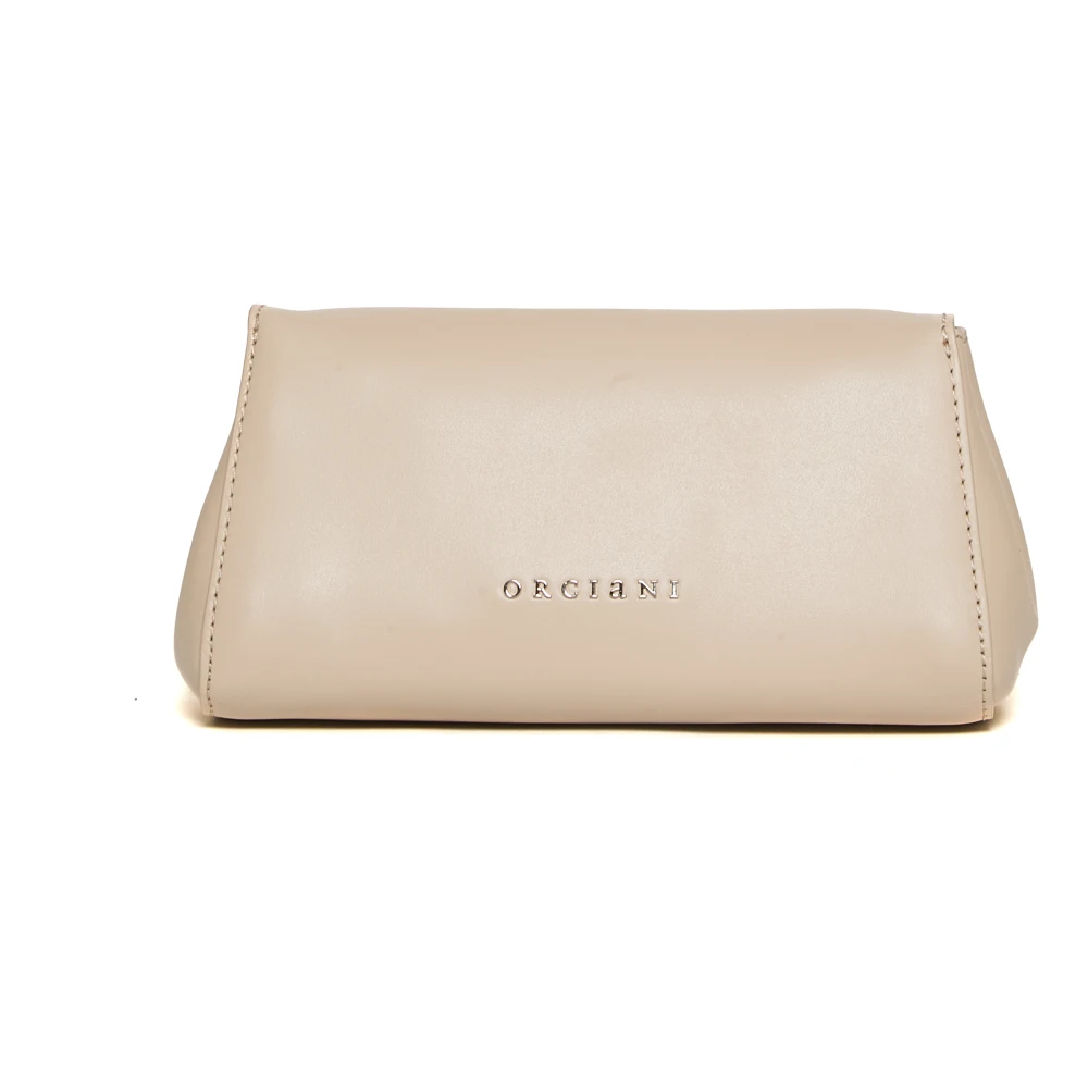Orciani Stijlvolle leren handtas in beige Dames