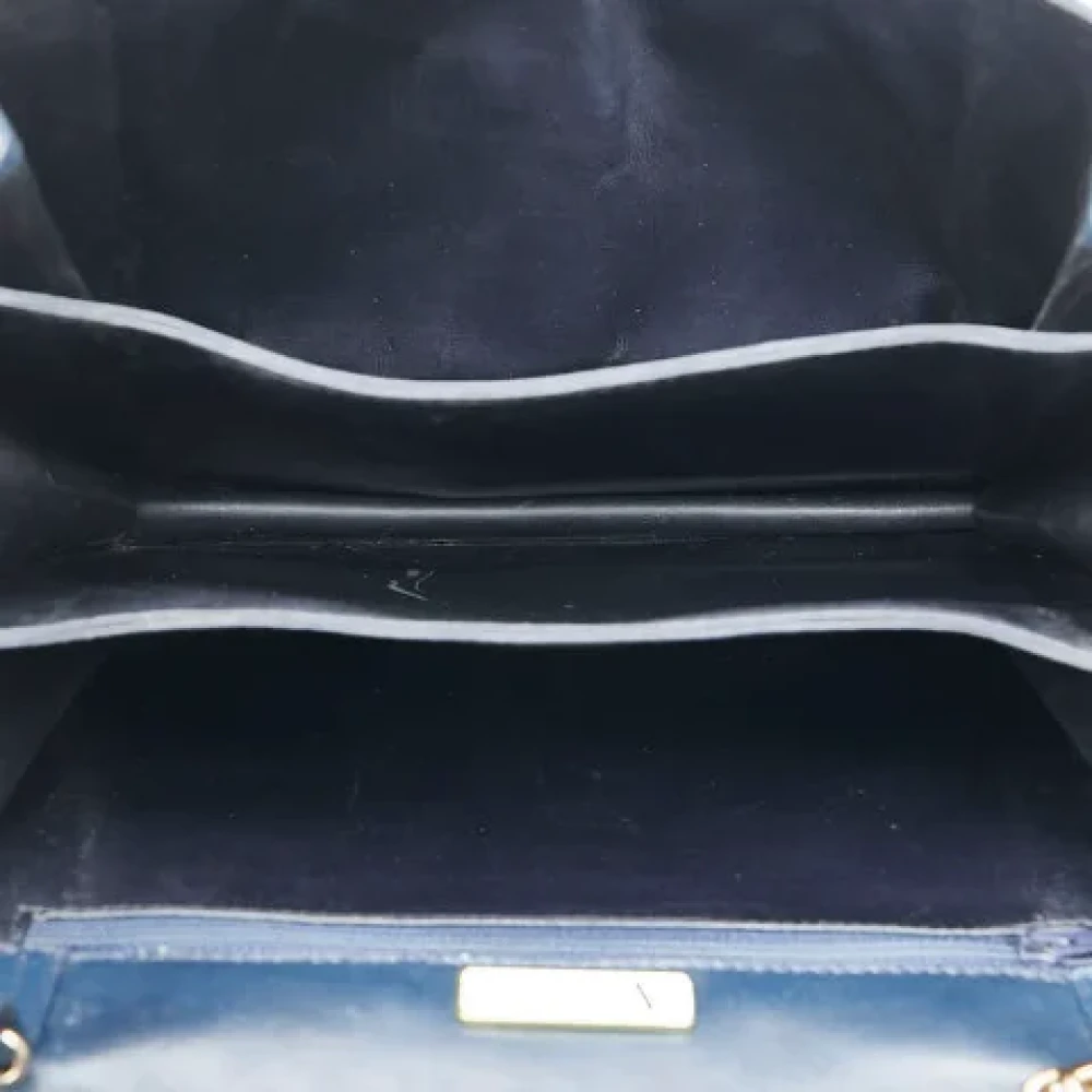 Valentino Vintage Pre-owned Leather shoulder-bags Blue Dames