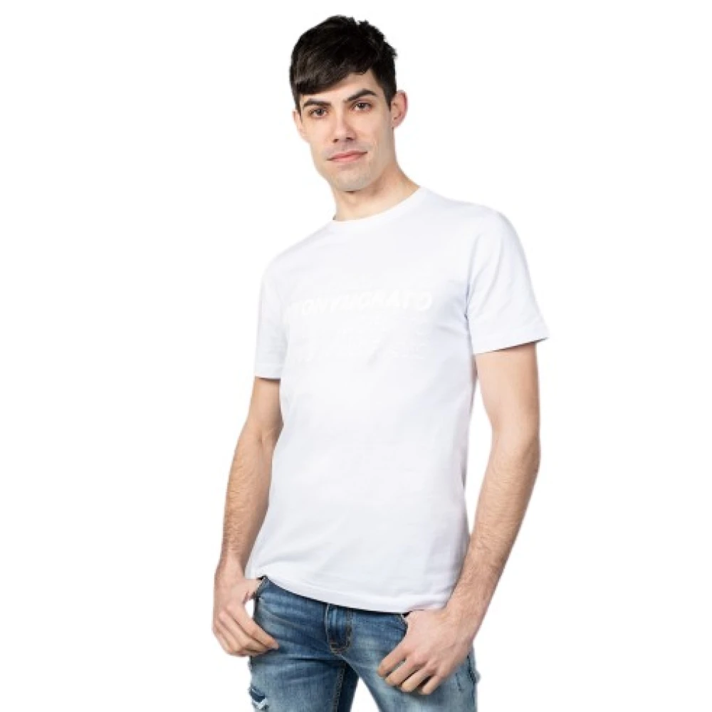 Antony Morato Heren T-shirt van katoen White Heren