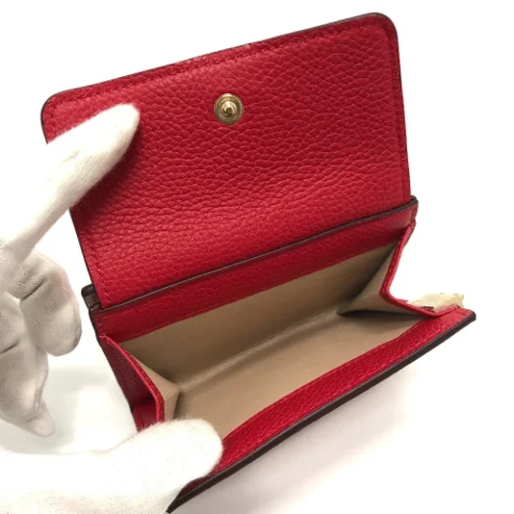Chloé Pre-owned Leather wallets Red Dames