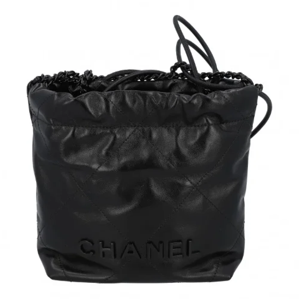Chanel Vintage Pre-owned Leather chanel-bags Black Dames