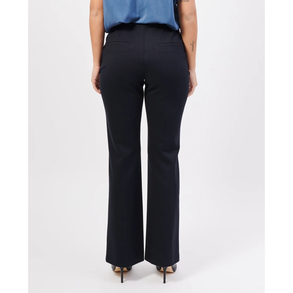 Gerry Weber Hoge Taille Blauwe Broek Rechte Pijp Blue Dames