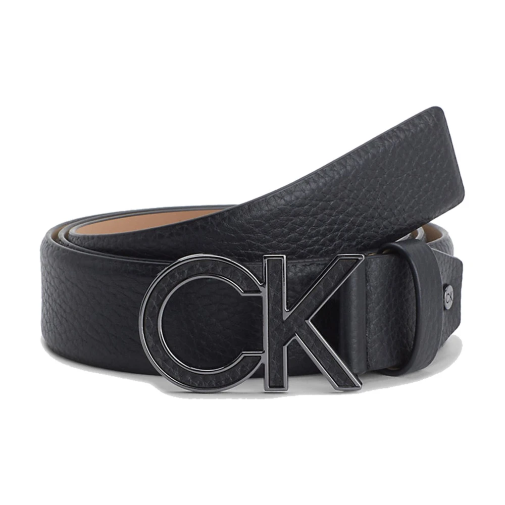 Calvin Klein BAX Leren Riem erhoog je Stijl Black Unisex