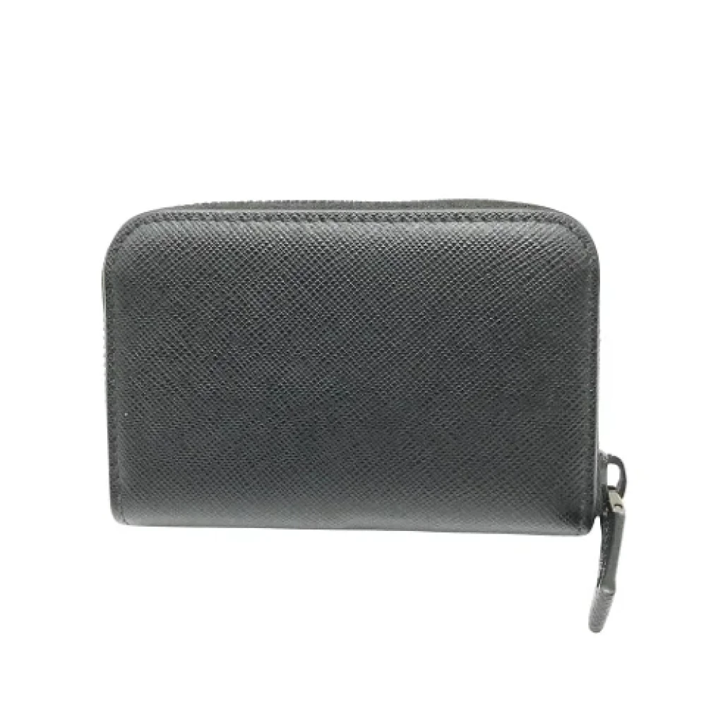 Prada Vintage Pre-owned Leather wallets Black Dames