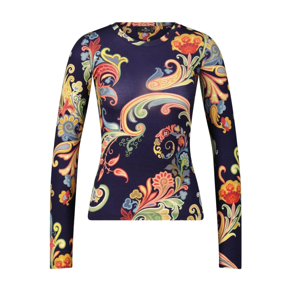 ETRO Lange mouwen shirt met Paisley-patroon Multicolor Dames