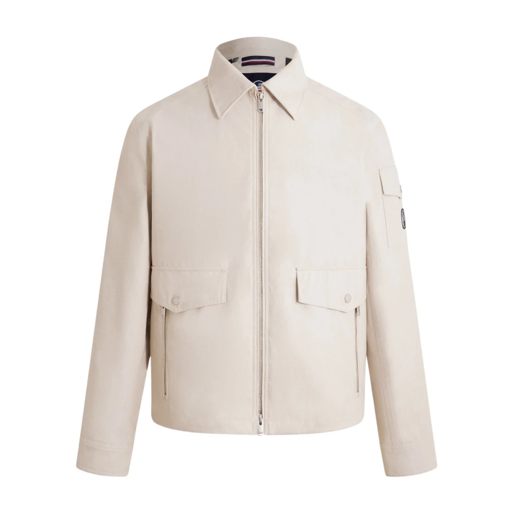 Fusalp Mannelijk Beige Jassen Heren, S, Linnen, Fralis Chambray Jacket