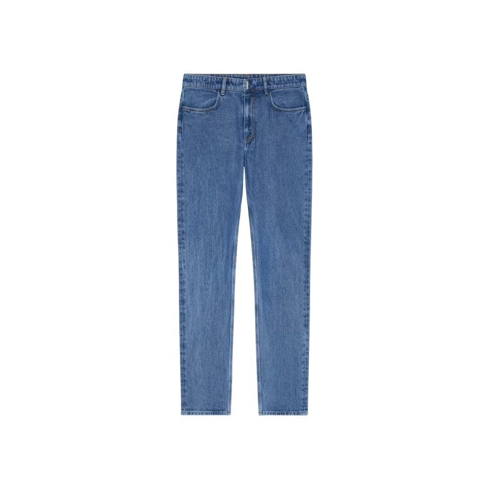Givenchy Slim Fit Marble Denim Jeans Blue Heren