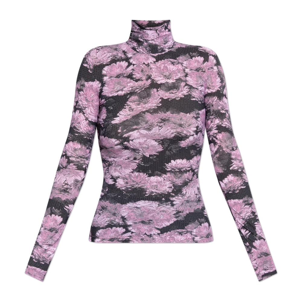 TORY BURCH Top met opstaande kraag Purple Dames