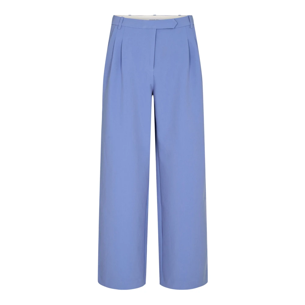 Designers Remix Stijlvolle Wijde Plooi Broek Purple Dames