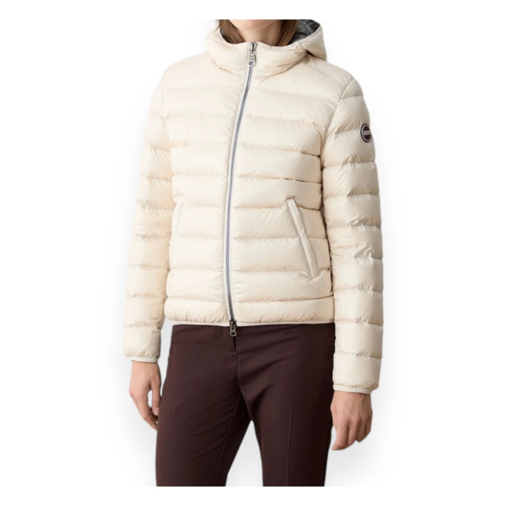 Colmar Korte Donsjas met Capuchon White Dames