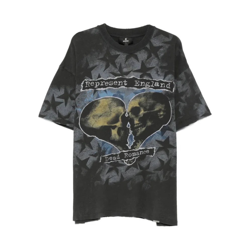 Represent , T-Shirts, Male, Black, M, Romance T-Shirt Vintage