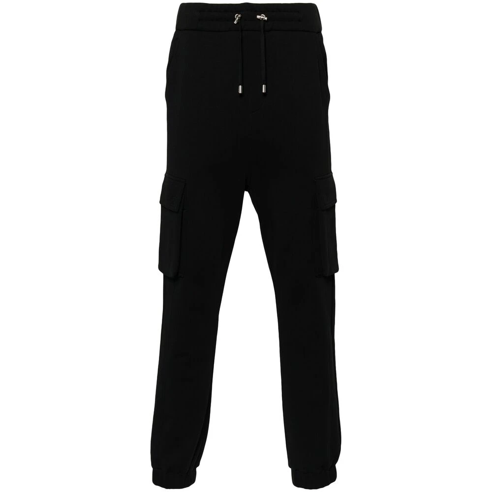 Balmain Cargo Stijl Katoenen Broek Black Heren