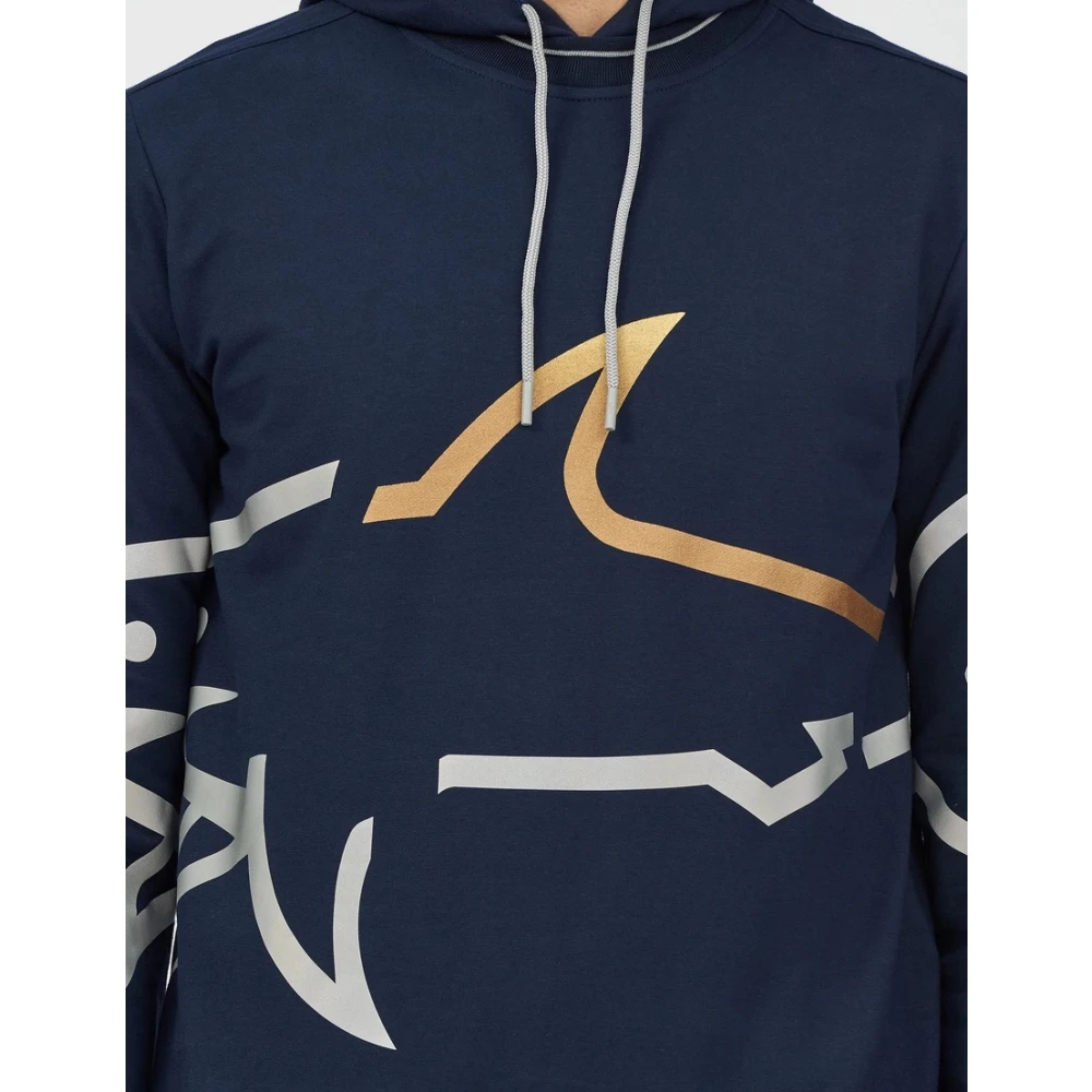 PAUL & SHARK Navy Sweatshirt Regular Fit Katoenmix Blue Heren