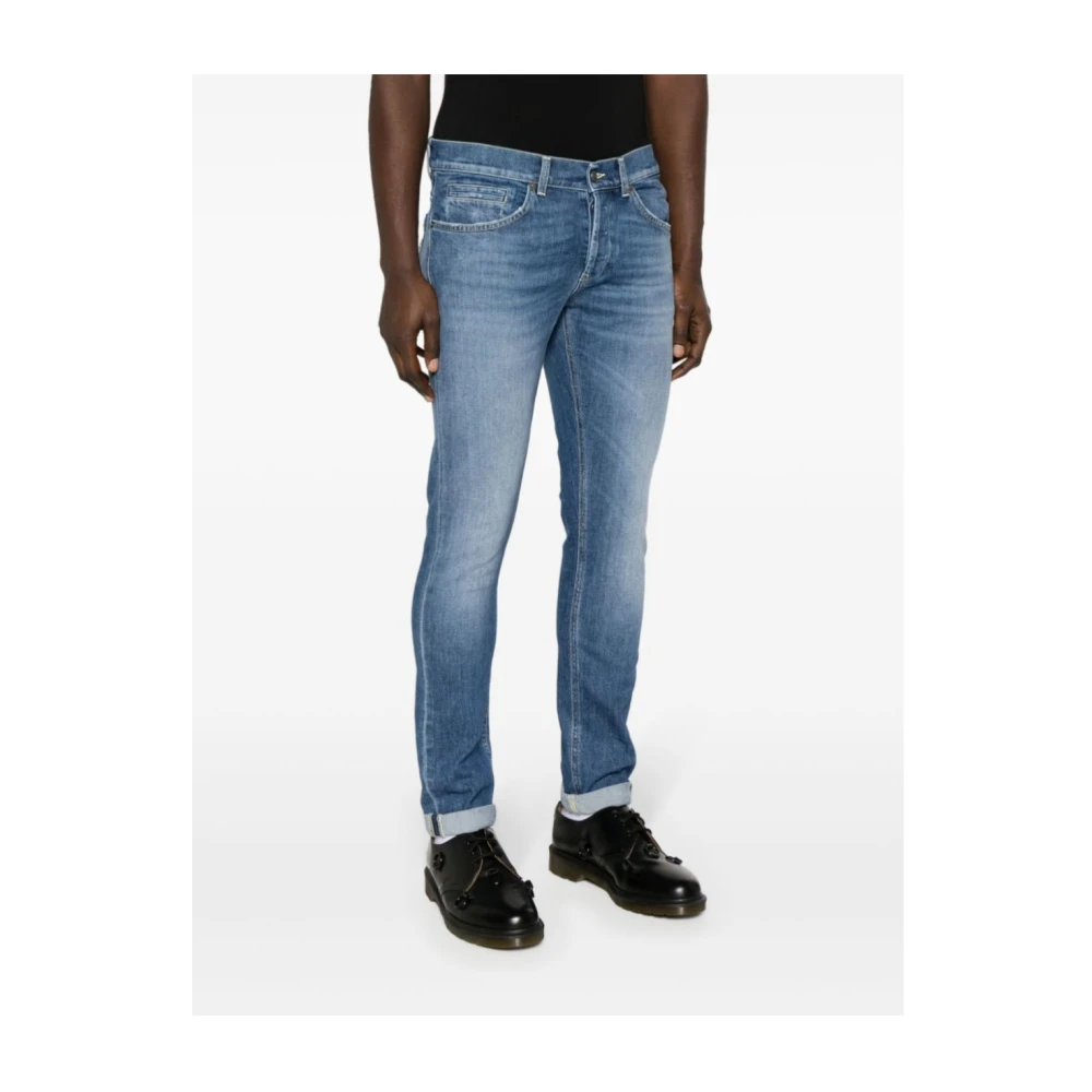 Dondup Slim-Fit Jeans voor Mannen Blue Heren