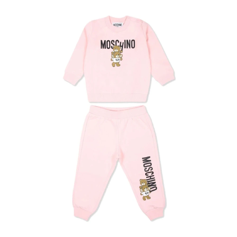 Moschino Barn Suit Set Sweatshirt och Byxor Pink, Unisex