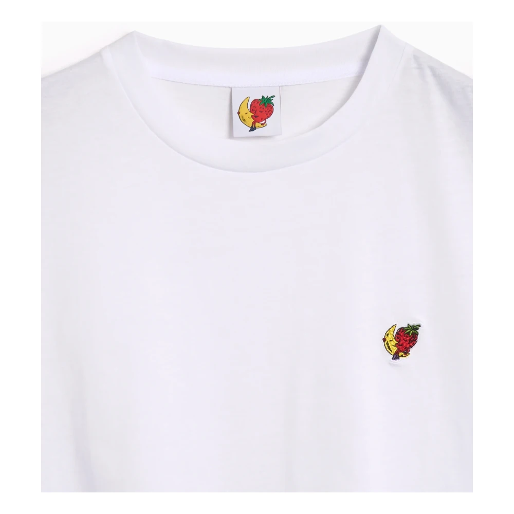 SKY High Farm Aardbei Maan Vaste T-Shirt White Heren