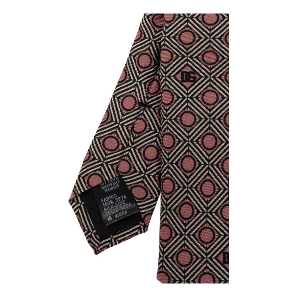 Dolce & Gabbana Gestreepte stropdas Pink Heren