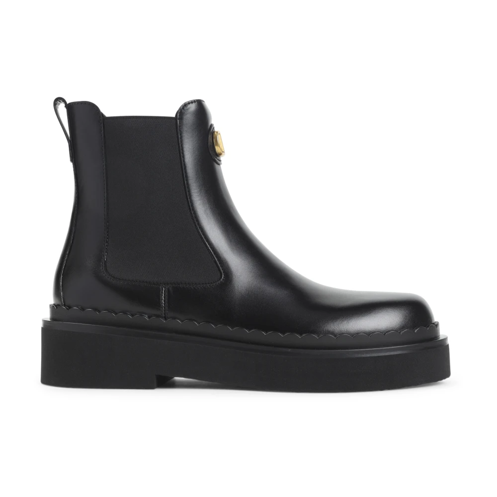 Valentino Garavani Women's Black Chelsea Boots, 5 Uk, Ankle Boots
