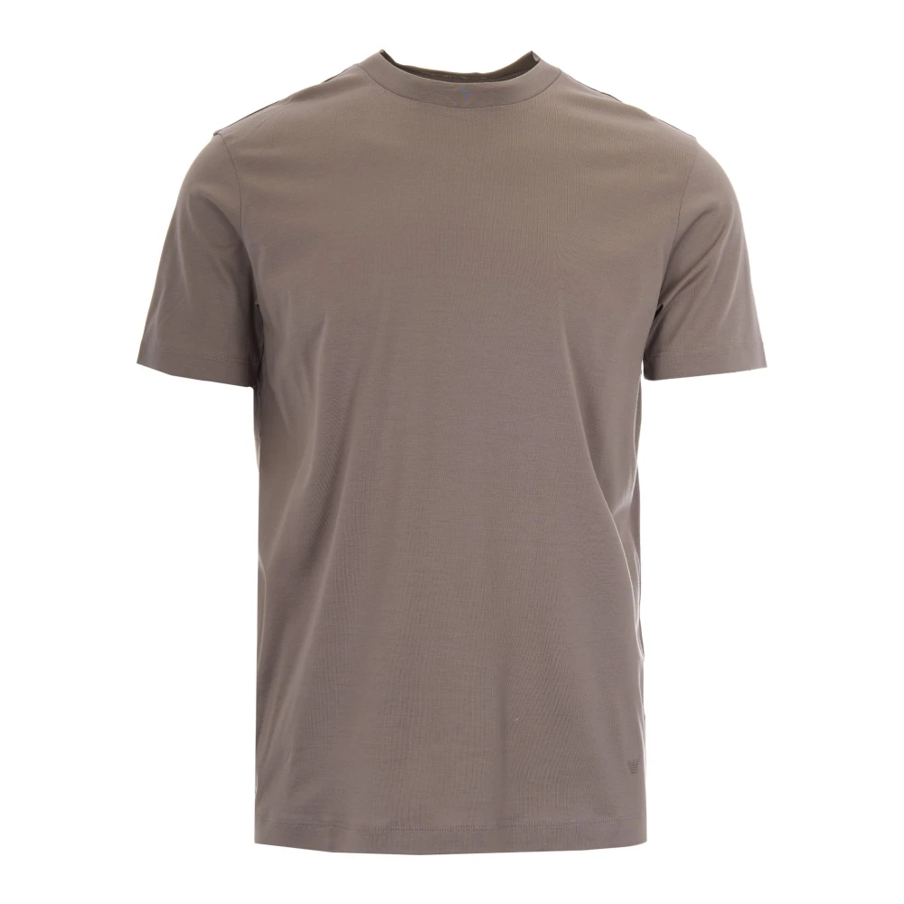 Emporio Armani Mannelijk Bruin Tops Heren, 3XL, Katoen, T-Shirts