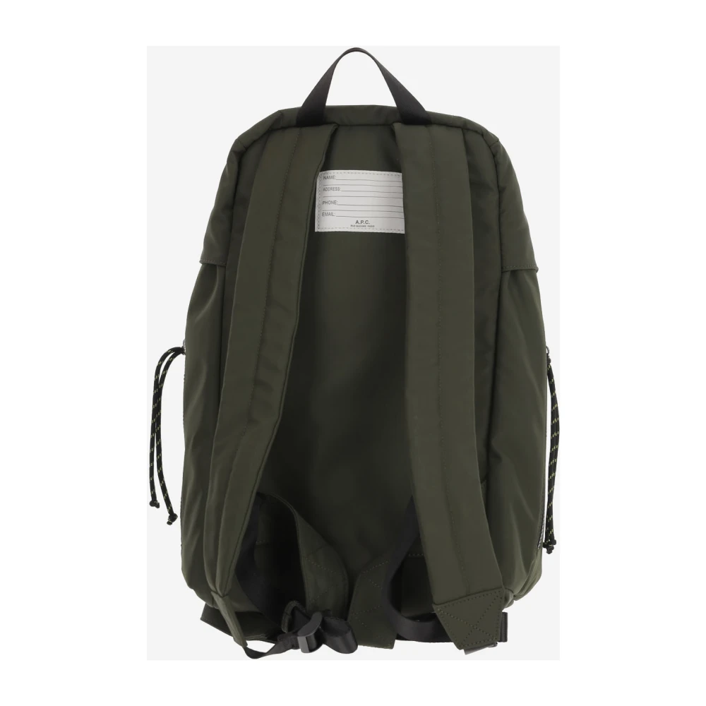 A.p.c. Nylon Wandelrugzak met Voorvak Green Heren