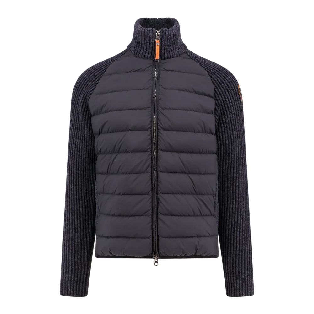 Parajumpers Gewatteerde Nylon en Wol Jas Black Heren