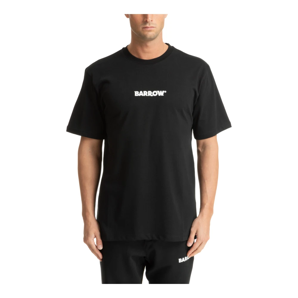Barrow Effen Logo T-shirt Black Heren