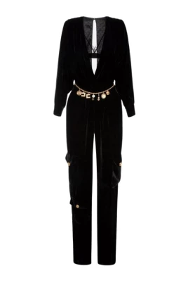 Bä i sammet jumpsuit