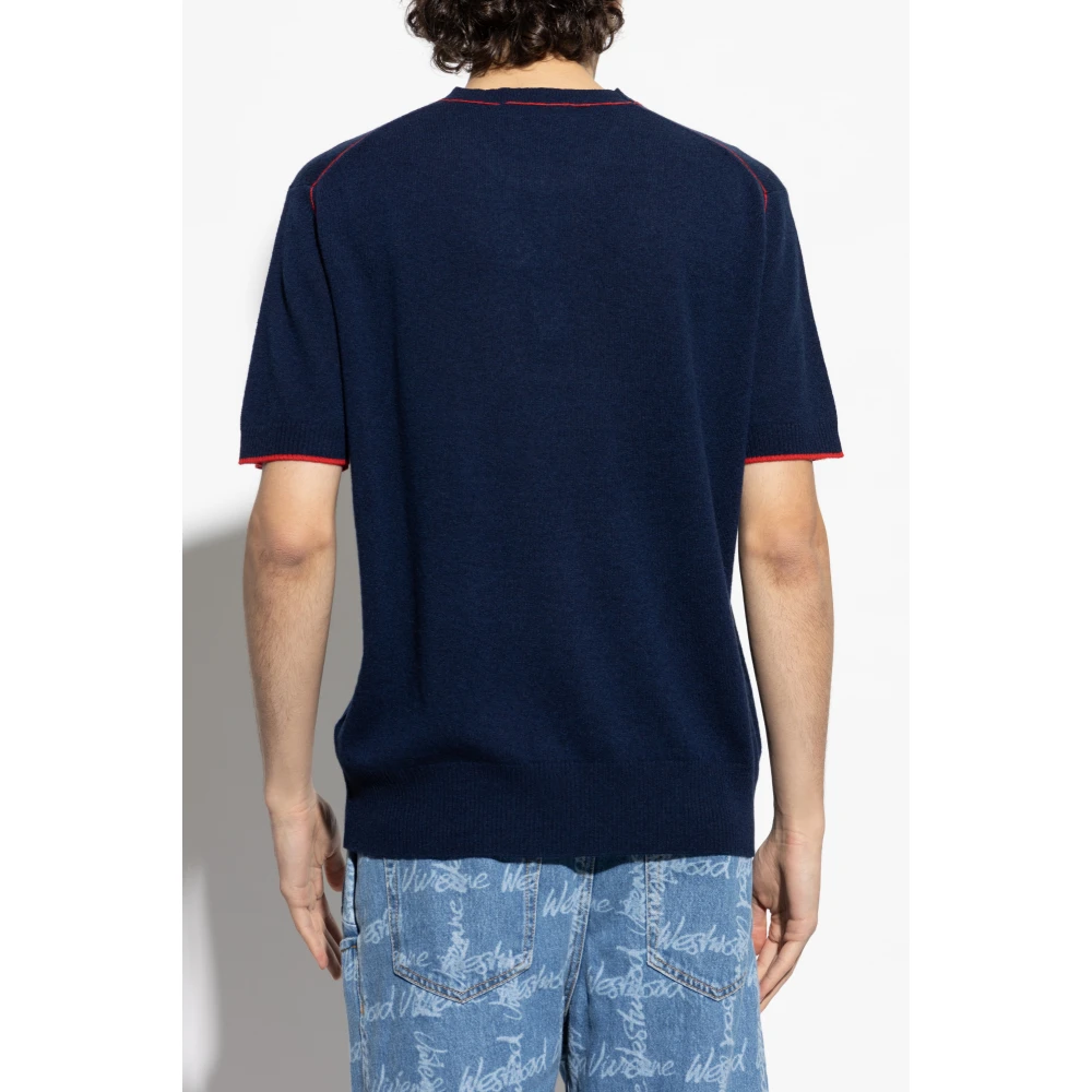 Vivienne Westwood Trui met logo Blue Heren