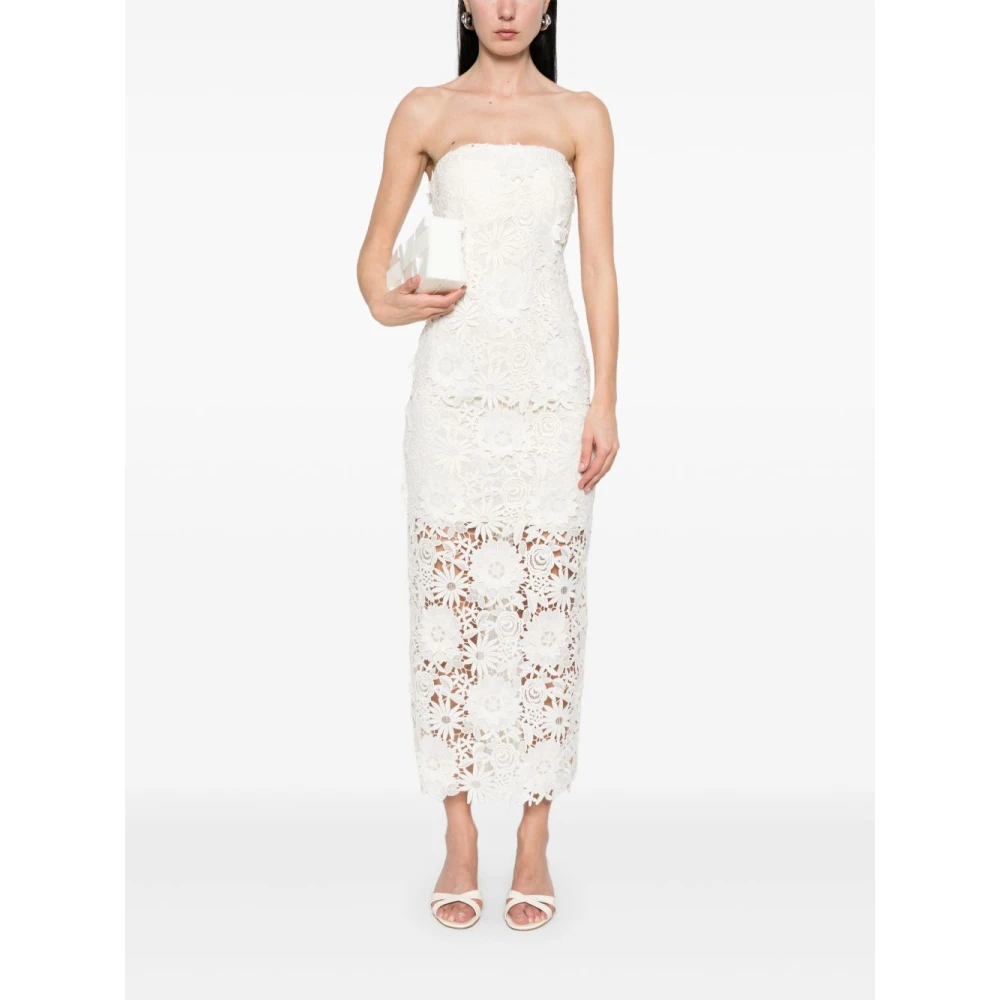 Rotate Birger Christensen Ivoor Rotate Jurk Elegante Stijl Beige Dames