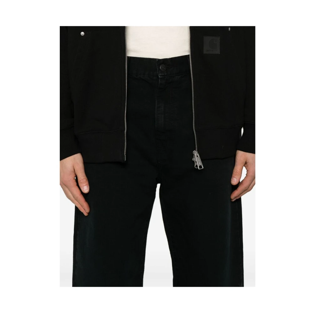 Carhartt WIP Zwarte Klassieke Five-Pocket Jeans Black Heren
