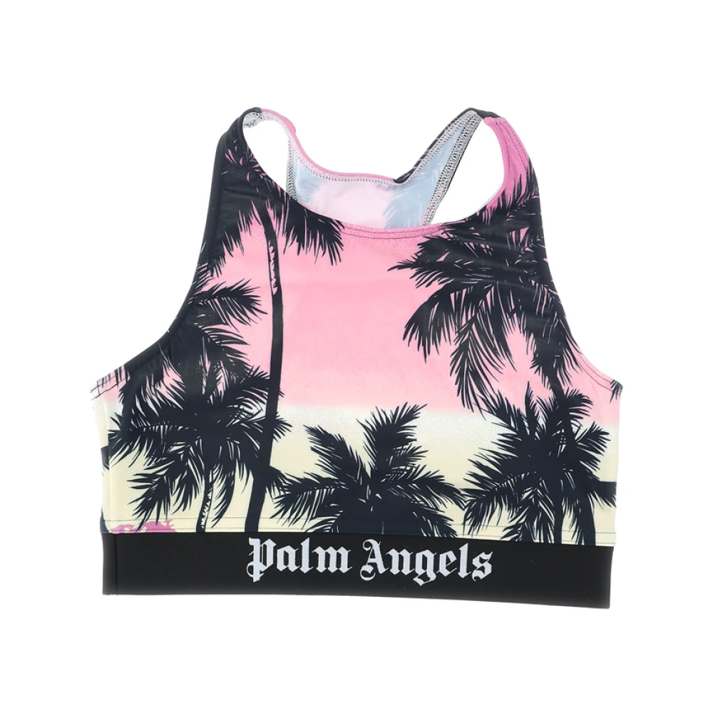 Palm Angels Sunset Logo Sport Top Purple Dames