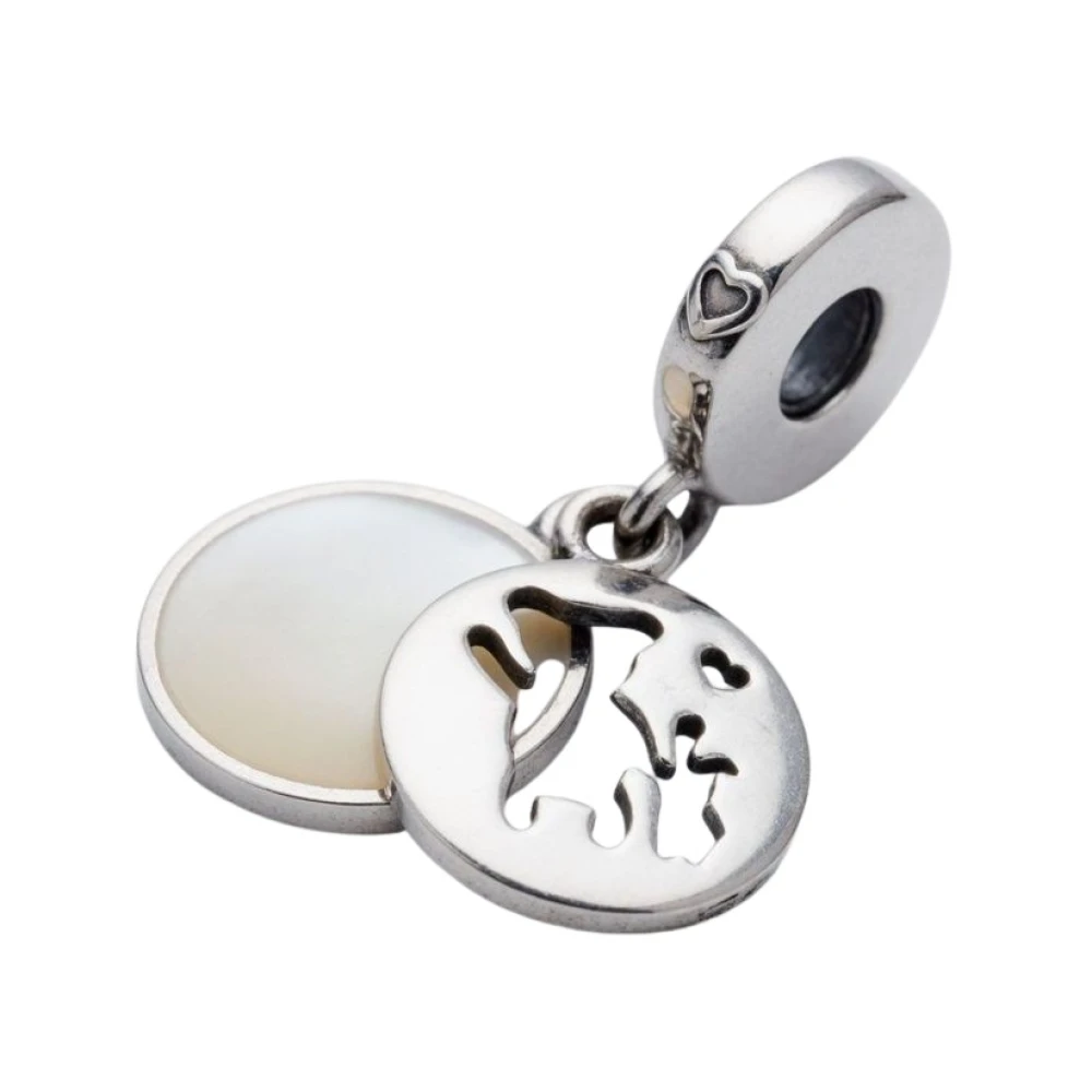 Pandora Gray Jewellery, Female, One Size, Teddy And Rabbit Dangle With Enamel