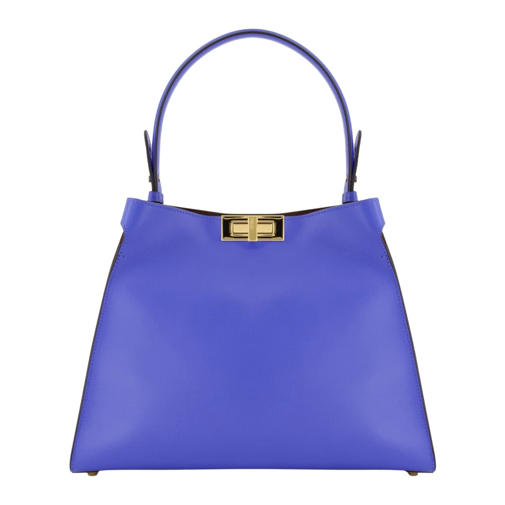 Fendi Vrouw Blauw Tassen Dames, One Size, Leer, Way Medium