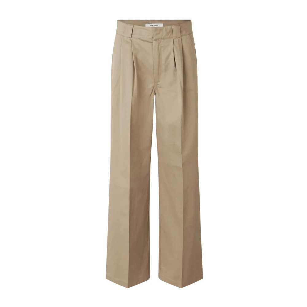 Beige Oval Square Osriots Trousers Bukser & Jeans