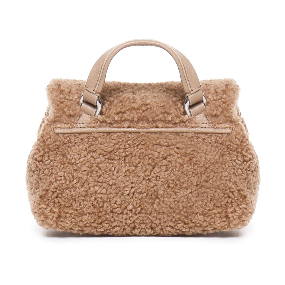 Zanellato Teddy Effect Schoudertas Beige Dames