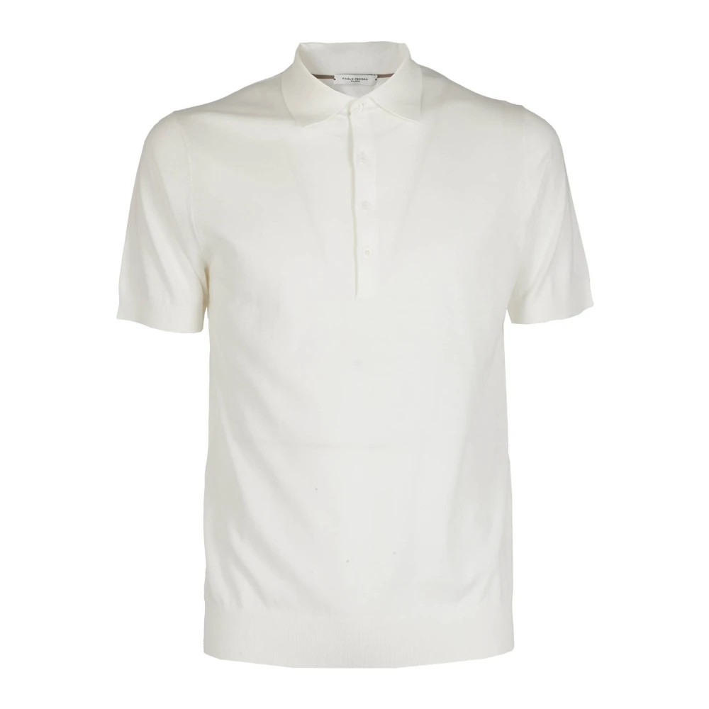 Paolo Pecora Katoenen Polo Shirt White Heren
