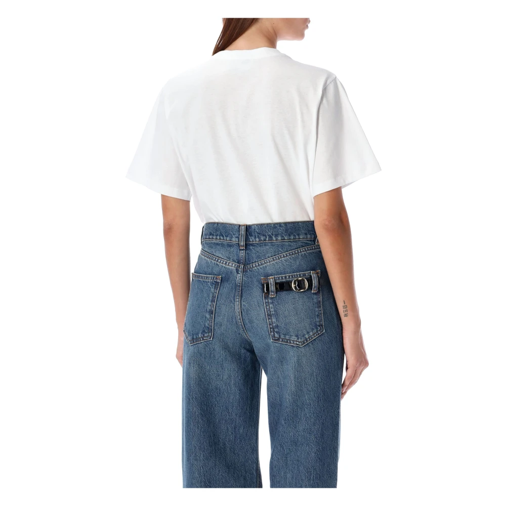 Coperni Witzwart Body T-shirt Topwear Aw24 White Dames
