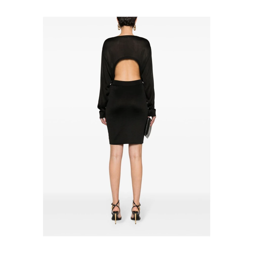 Saint Laurent Knitted Dresses Black Dames