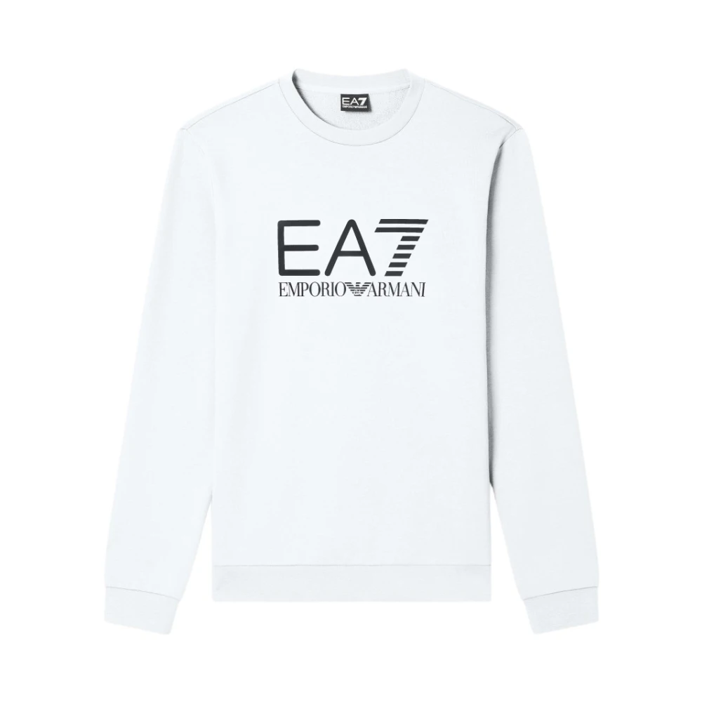 Emporio Armani Mannelijk Wit Hoodies & Sweatvesten Heren, L, Sweatshirts & Hoodies