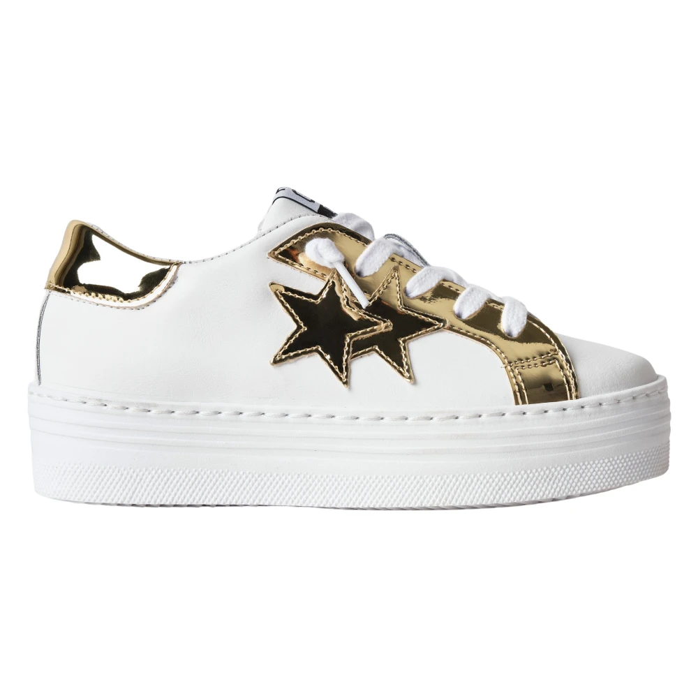 2Star Girls White Low Trainers In Soft Leather - Kids Sneakers - 31 Eu - Kids