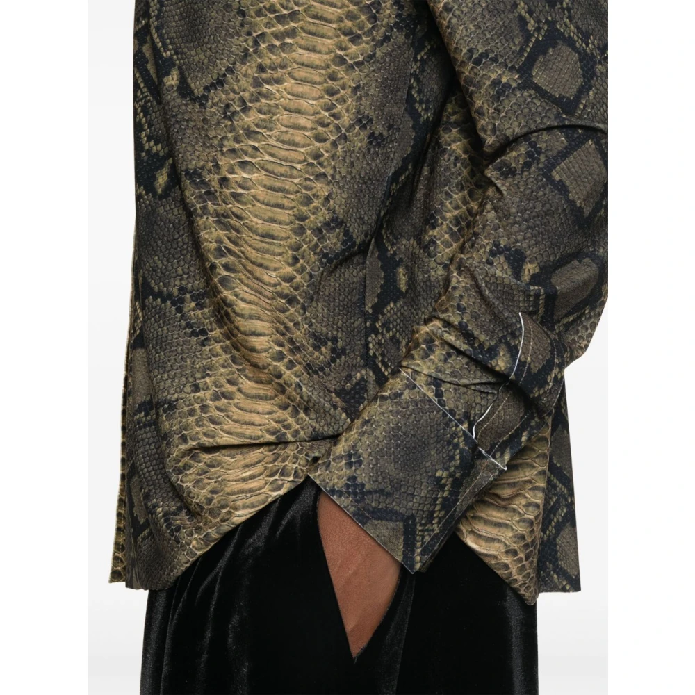 Norma Kamali MultiColour Klassieke Kraag Lange Mouw Shirt Multicolor Dames