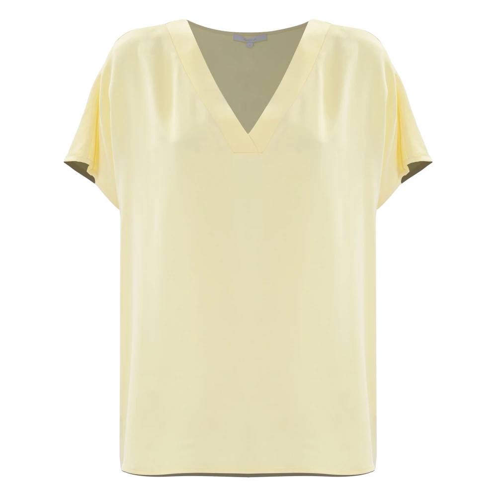 Kocca Stijlvolle Blouses voor Vrouwen Yellow Dames