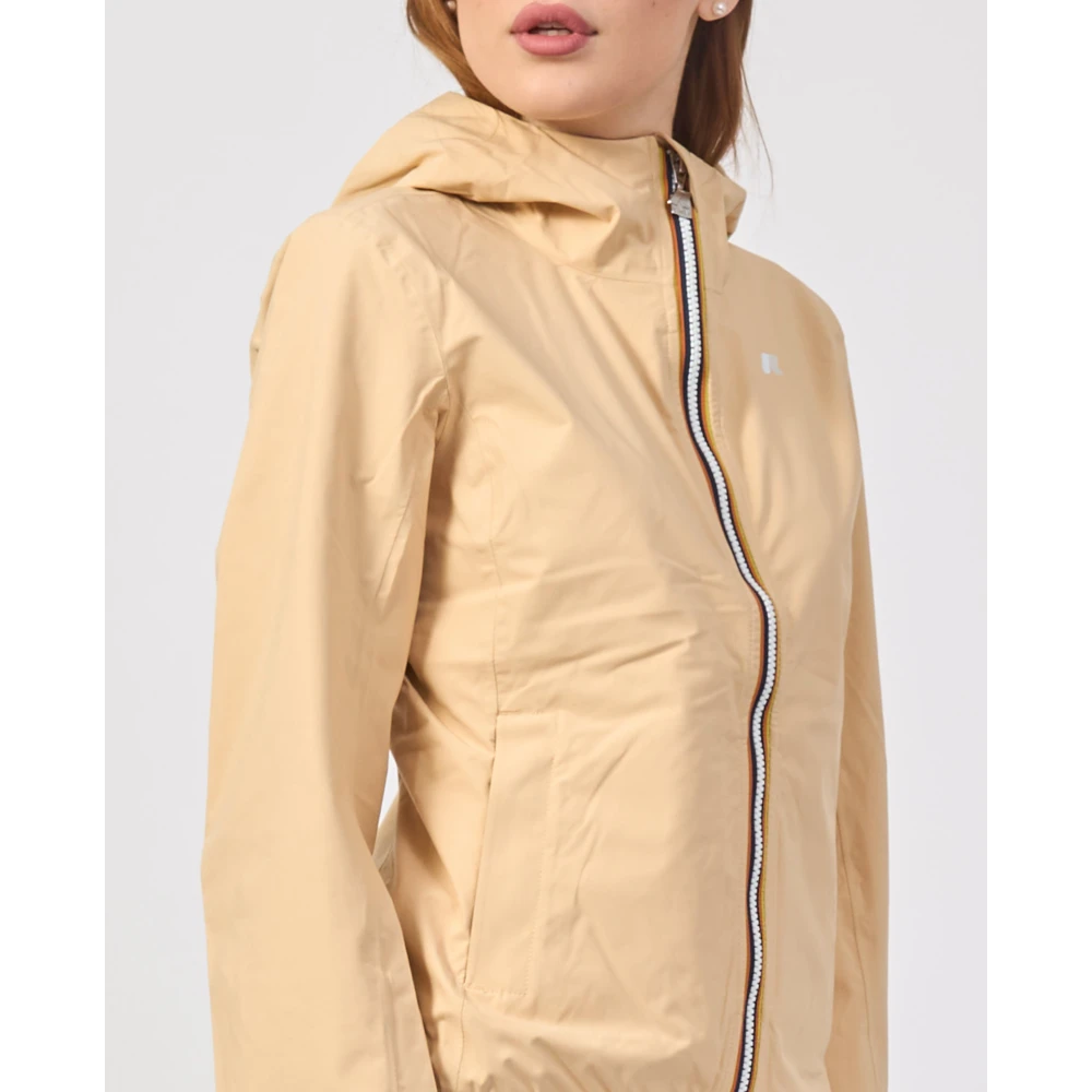 K-way Beige Korte Jas Lily voor Vrouwen Beige Dames