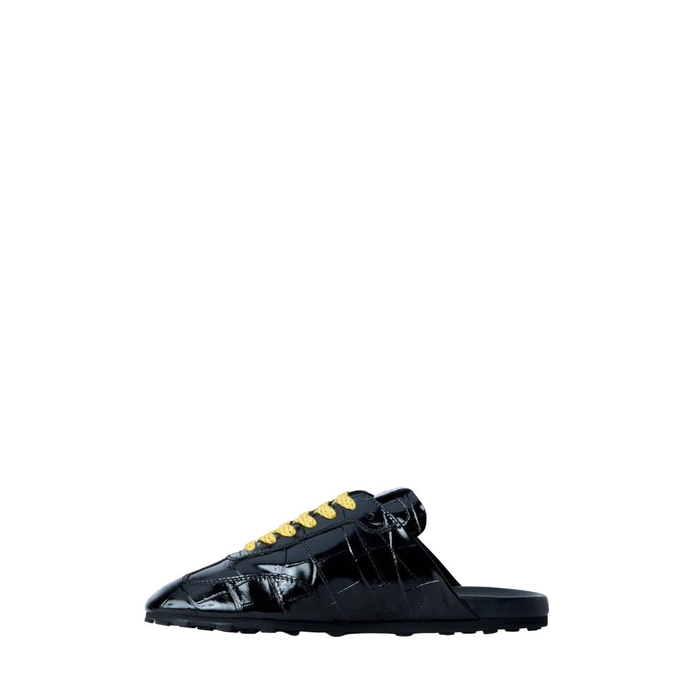 Marni Mules, Female, 3 Uk, Laced Leather Mules Black
