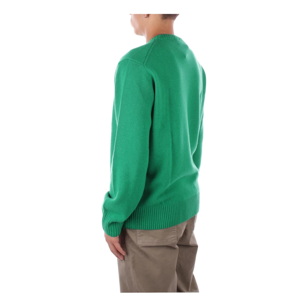 Lacoste Logo Front Sweaters Green Heren