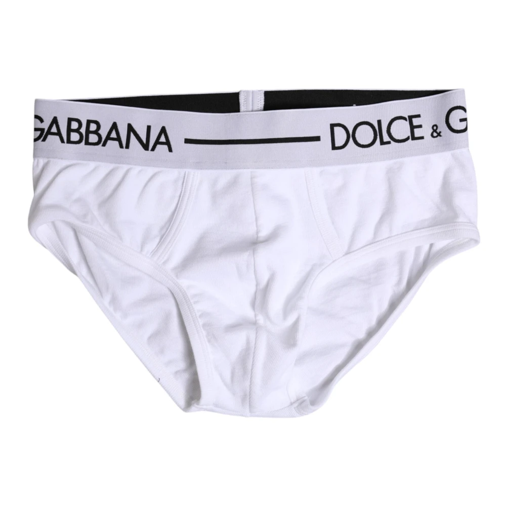Dolce & Gabbana Mannelijk Wit Cotton Stretch Regular Brief