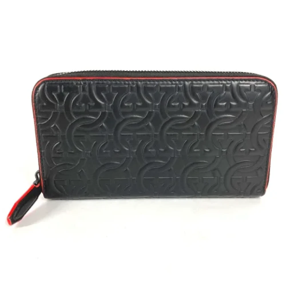Salvatore Ferragamo Pre-owned Leather wallets Black Heren