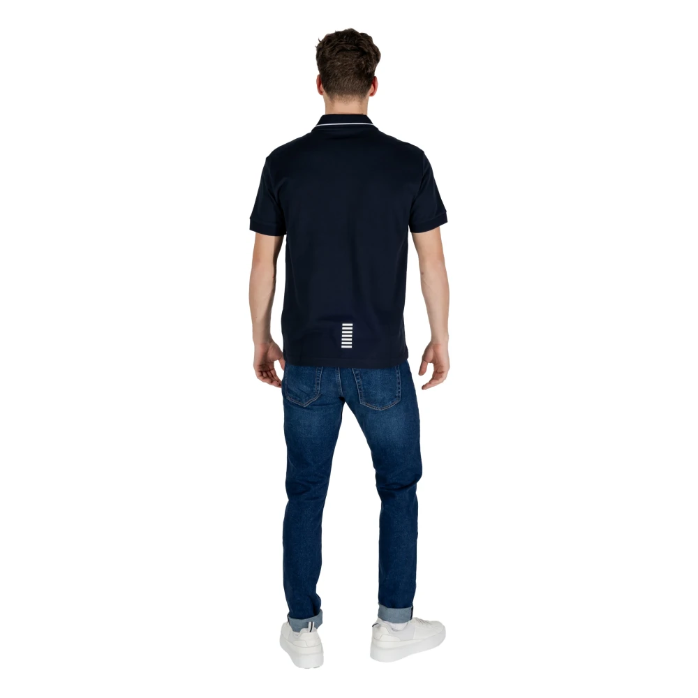 Emporio Armani EA7 Korte Mouw Polo Lente Zomer Collectie Blue Heren